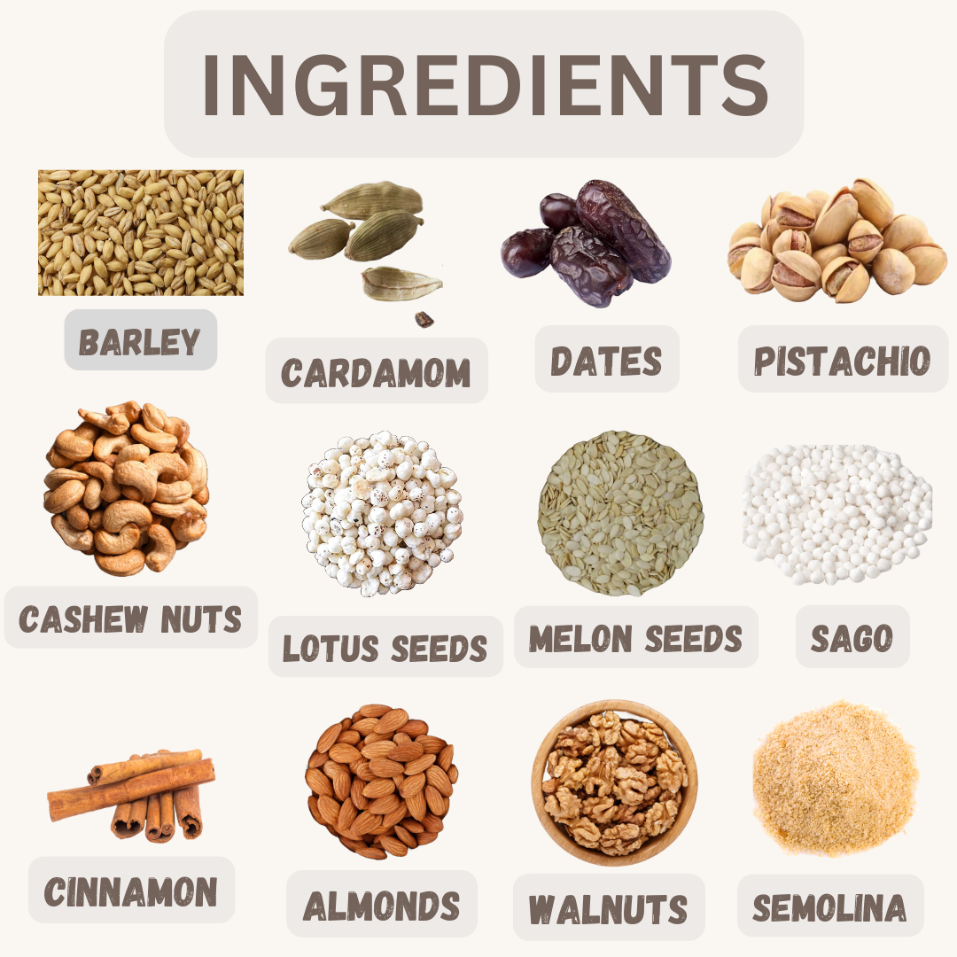 blessed bites talbina ingredients 