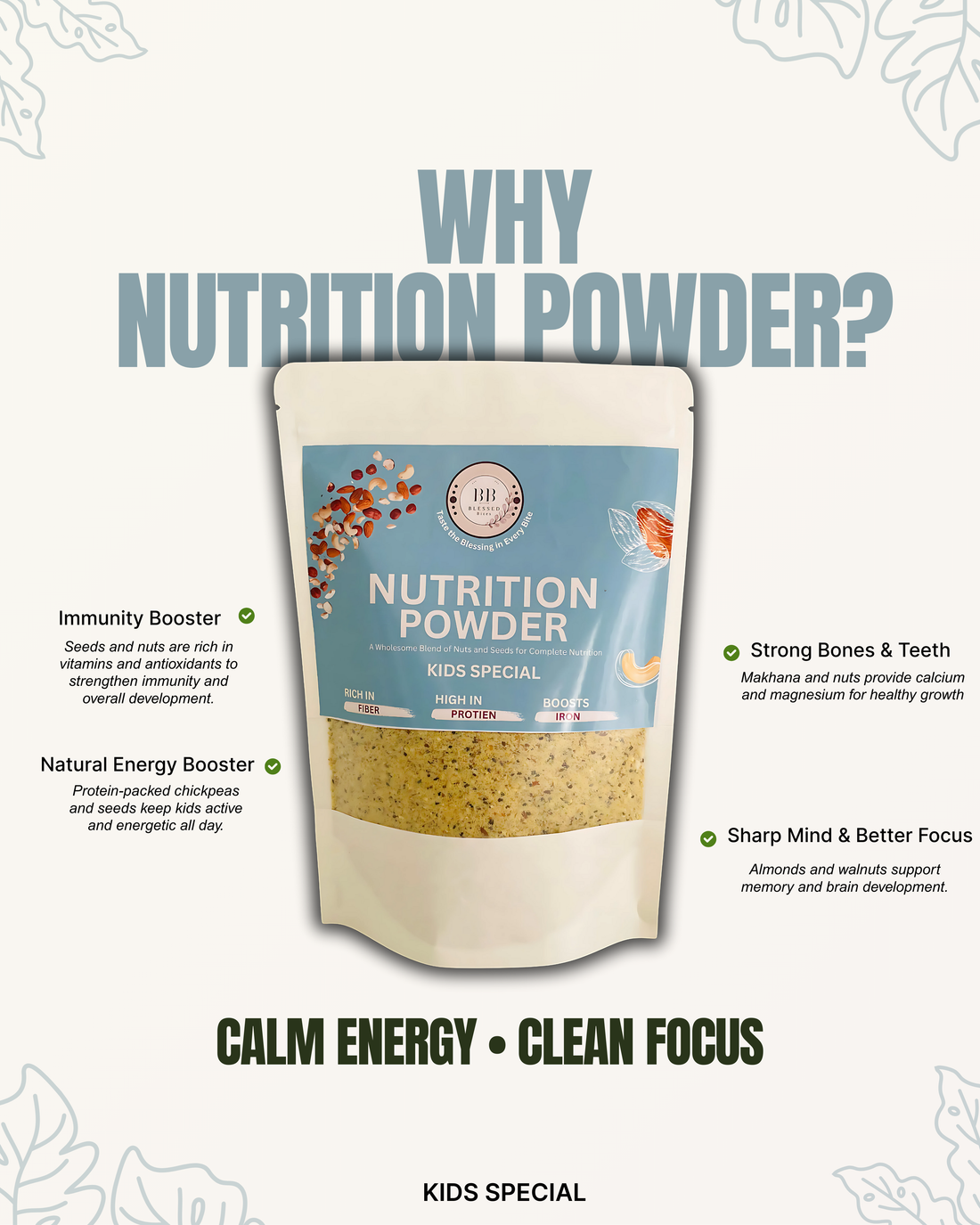 Why Blessed Bites' Nutrition Powder?